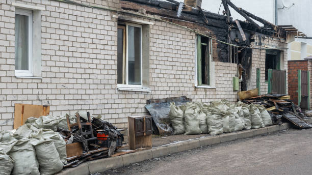 Professional Fire Damage Restoration technician working in Haverford, PA